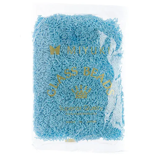 Miyuki Slender Bugle 1.3x6mm Light Blue Opaque Matte