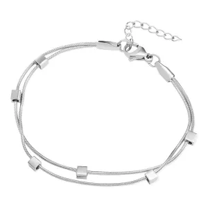Modern Bar-Link Chain Bracelet – Stainless Steel