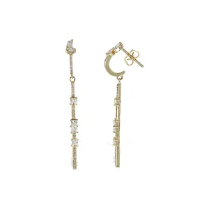 Modern Mixed Drop Earrings