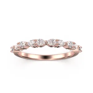 Moissanite Diamond Ring 0.60 Ct Wedding Band 10K/14K/18K Solid Gold
