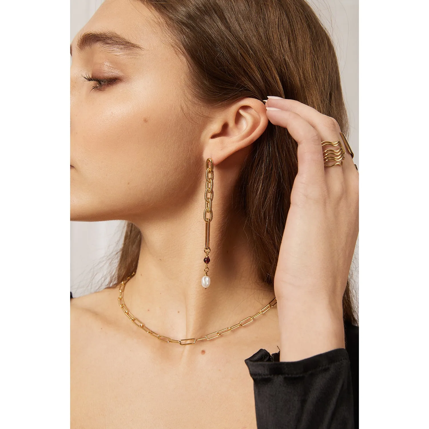 Montage Earring in Gold