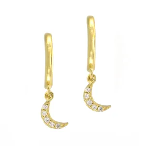 Moon Drop Earrings