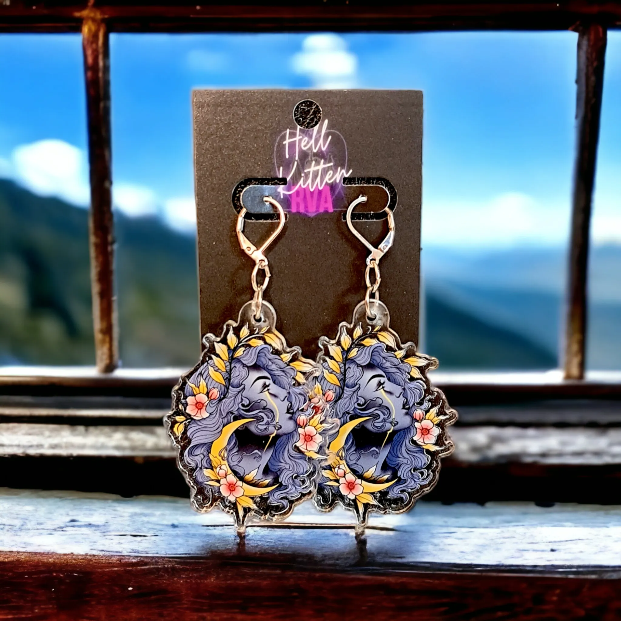 Moon Maiden Acrylic Dangles (Earrings)