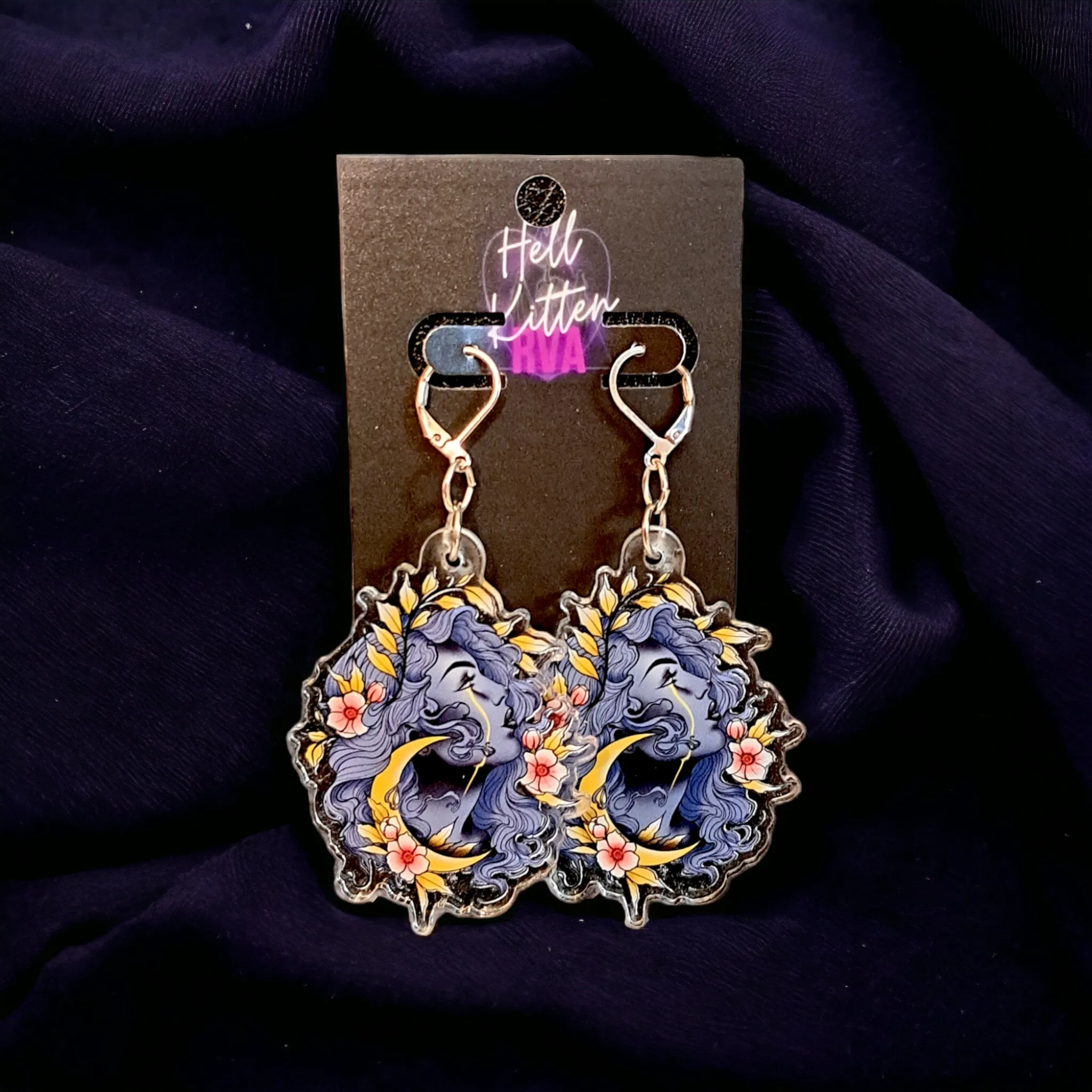 Moon Maiden Acrylic Dangles (Earrings)