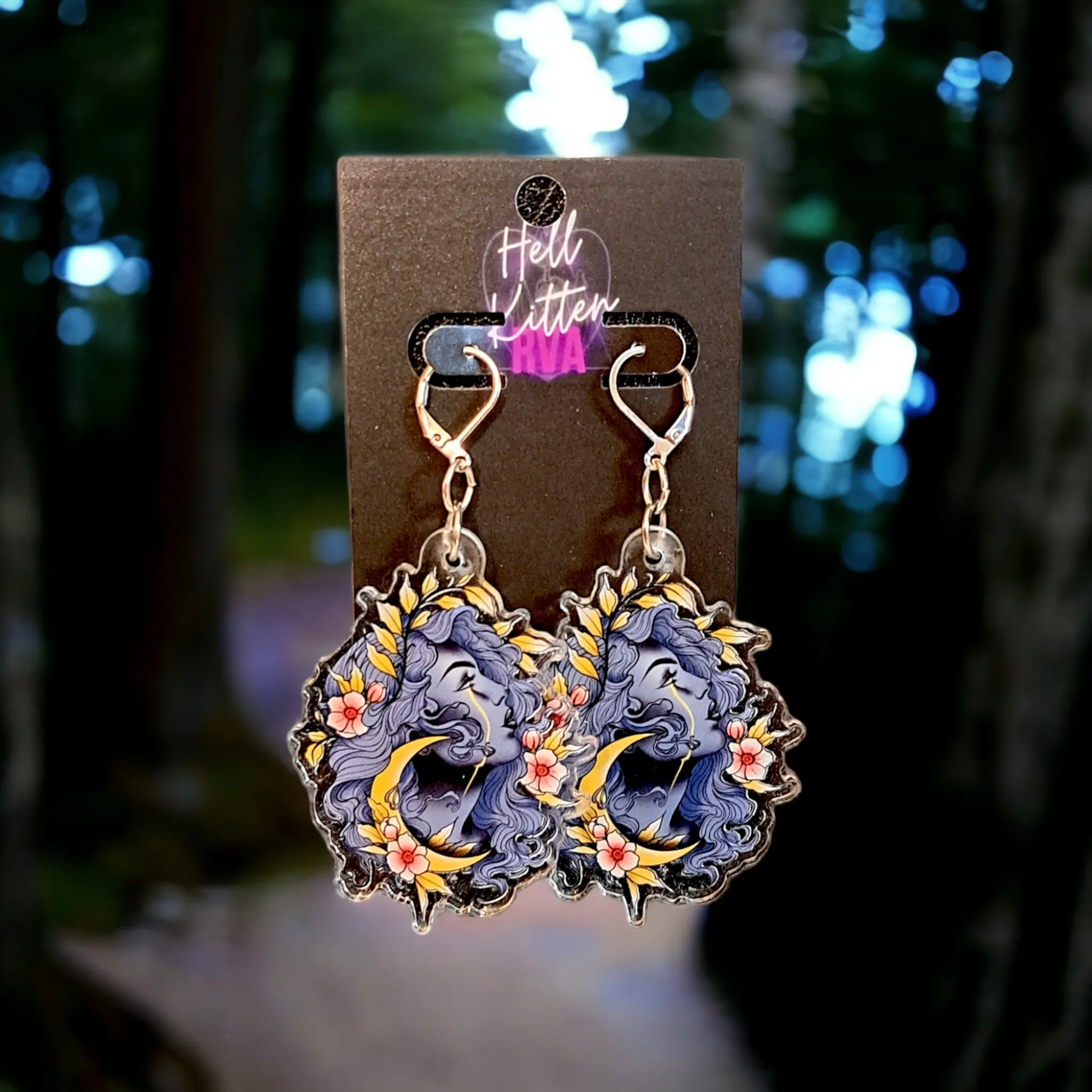 Moon Maiden Acrylic Dangles (Earrings)