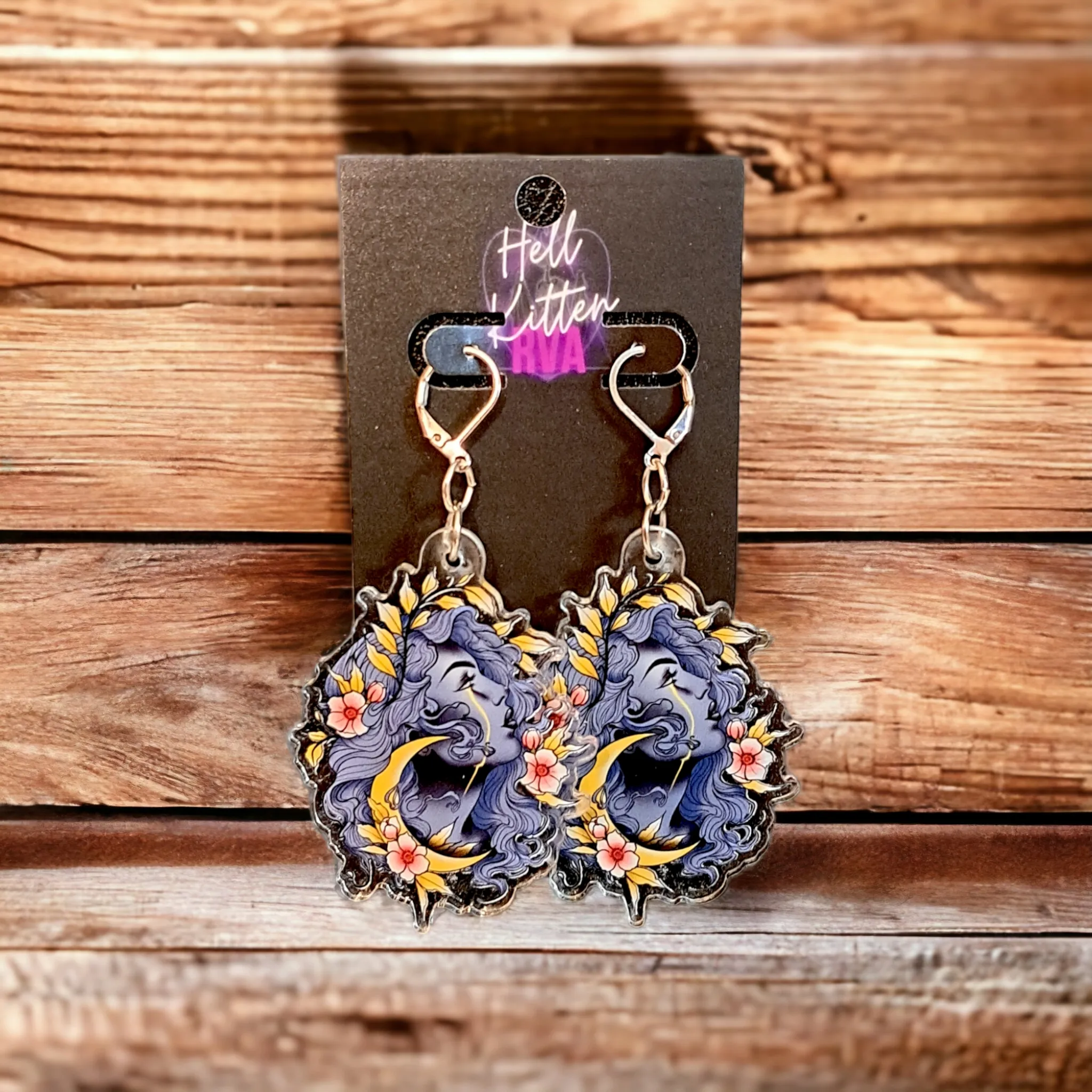 Moon Maiden Acrylic Dangles (Earrings)
