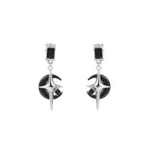 Moon Pendant Earrings