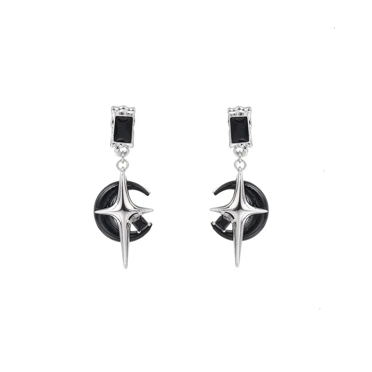 Moon Pendant Earrings