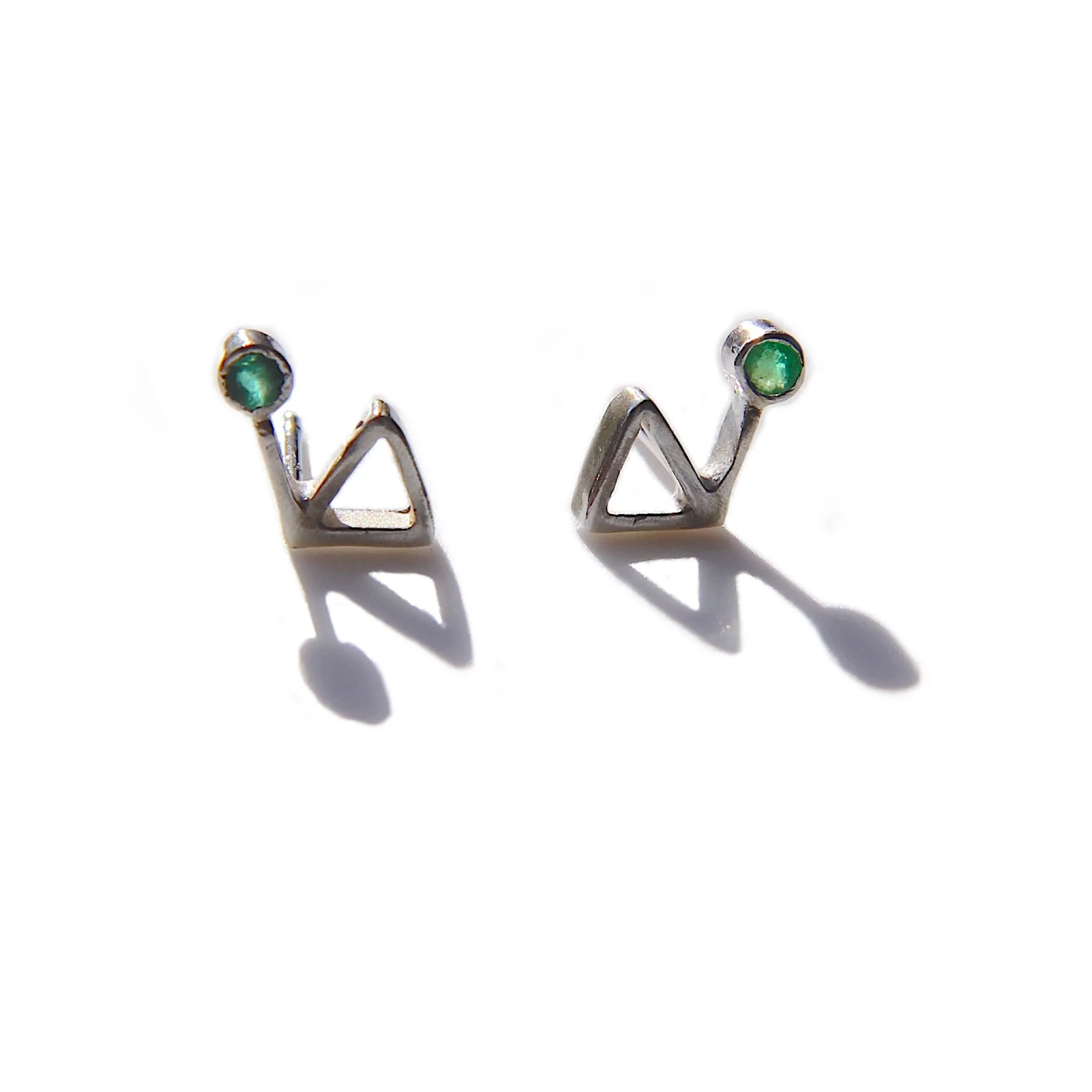 Mountain stud earrings