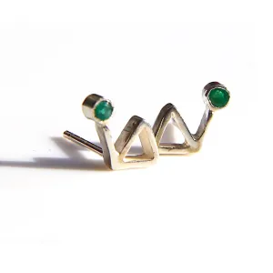 Mountain stud earrings