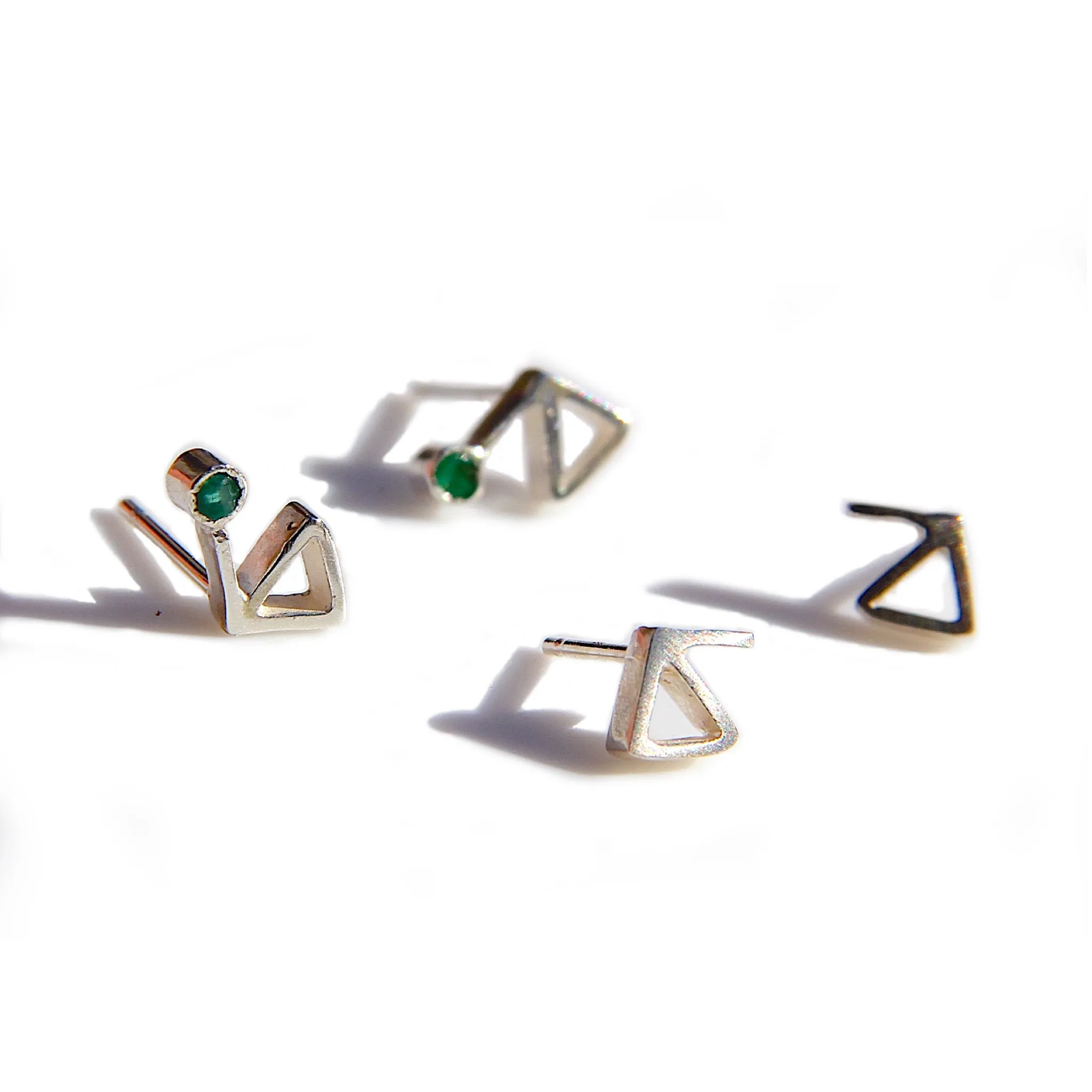 Mountain stud earrings