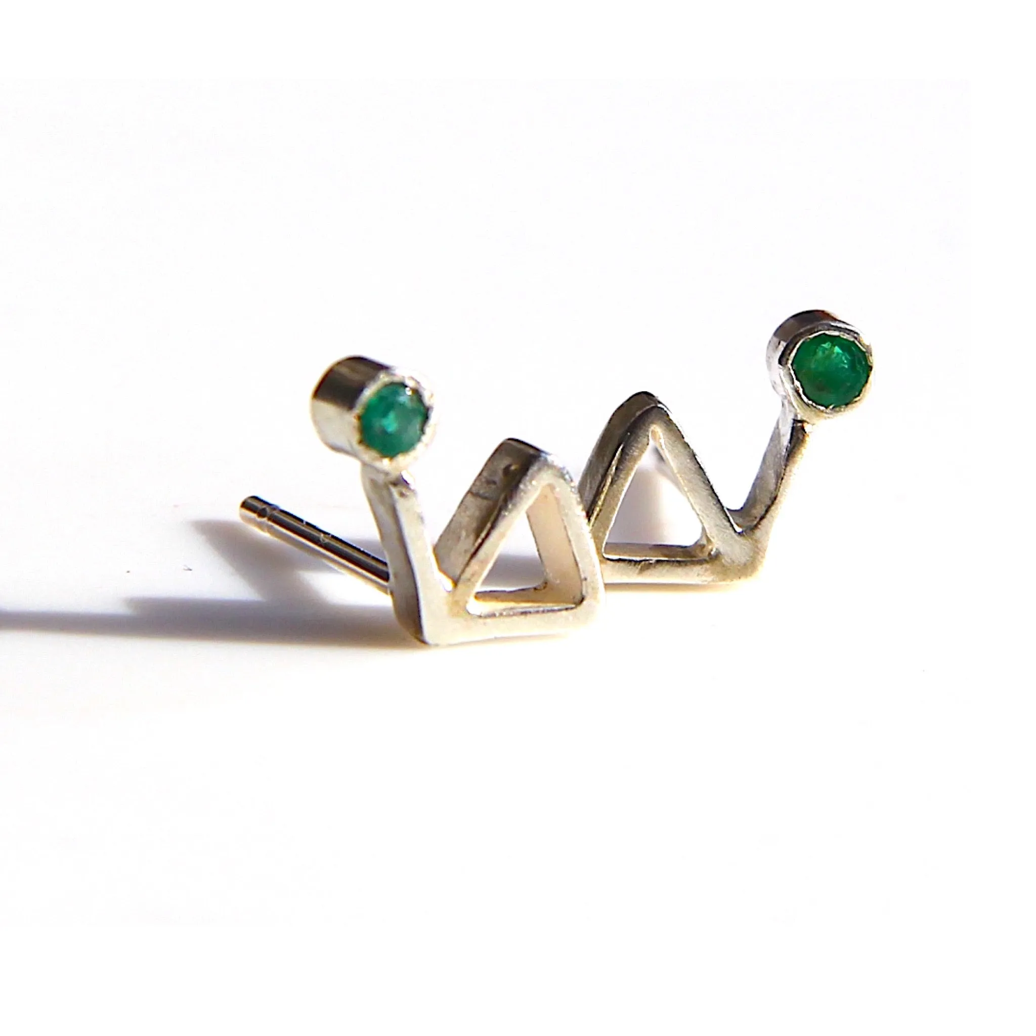 Mountain stud earrings