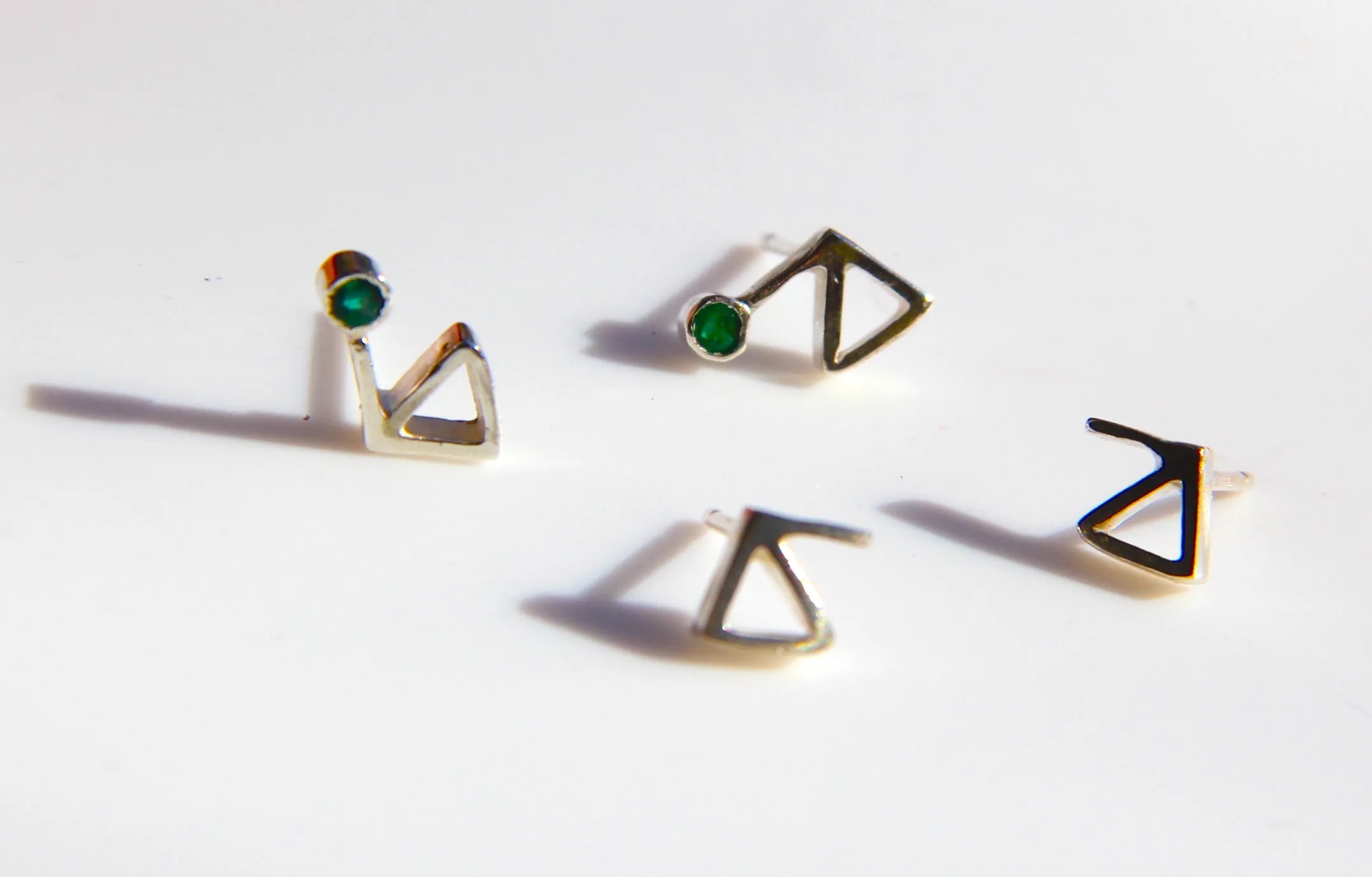 Mountain stud earrings