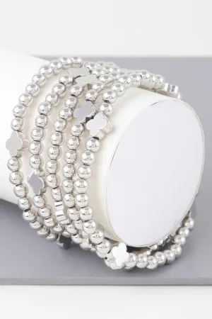 Multi Clover Beaded Bracelet