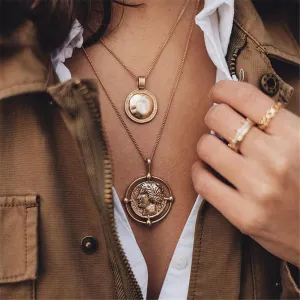 Multi layered Coin Choker Necklace