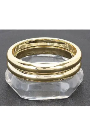 Multi Resin And Ccb Bangle Bracelet