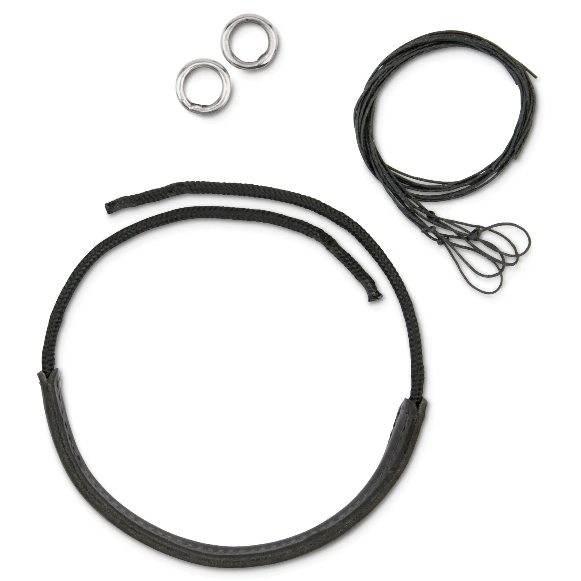 Myler Combination Bit Black Leather Noseband Replacement Kit
