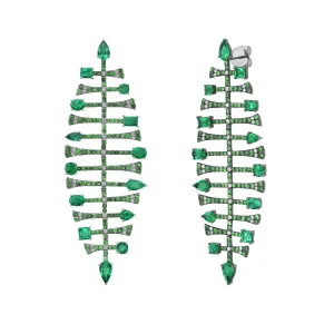 Nereid Emerald Chandelier Earrings
