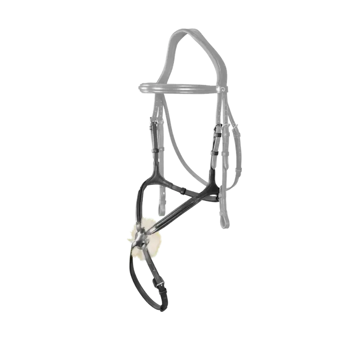 New English Figure 8 Noseband - Black