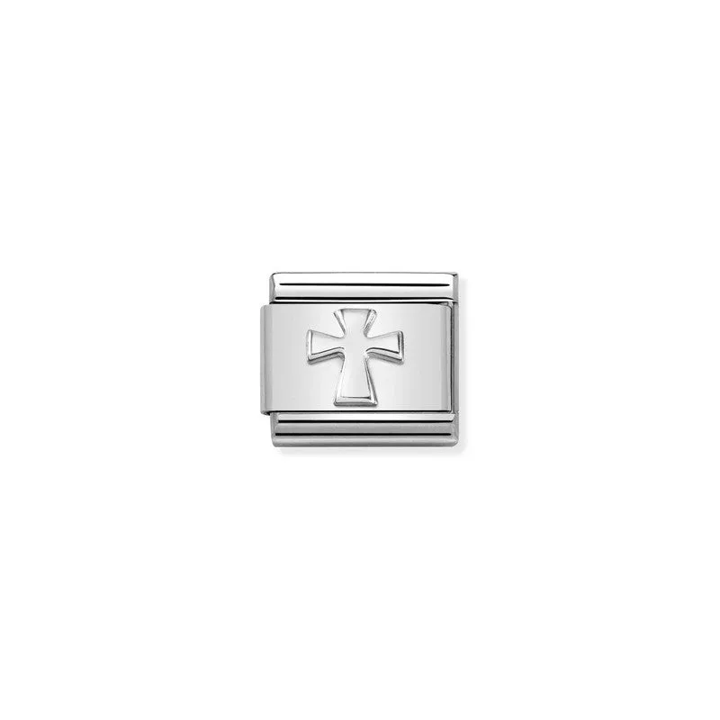 Nomination Composable Link Cross, Silver