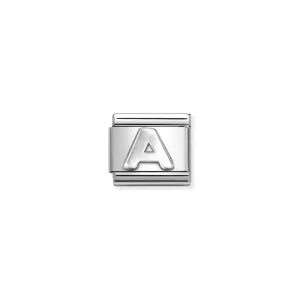Nomination Composable Link Letter A, Silver