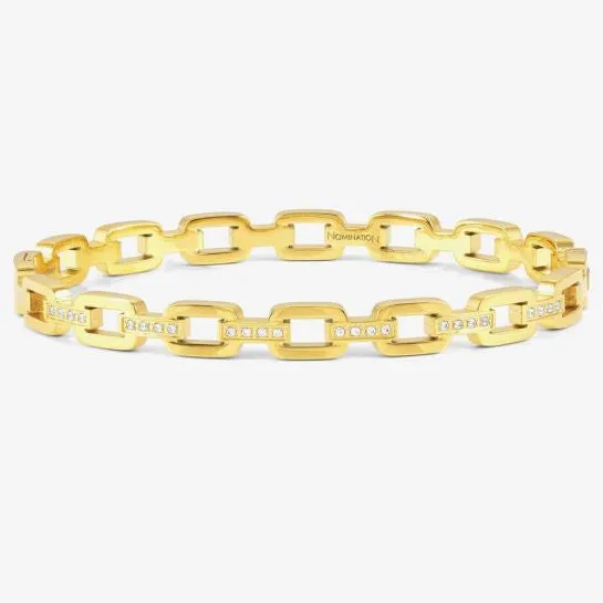 Nomination Pretty Bangles Chain Large Gold Bangle