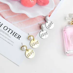Nordic Fashion Love Pearl Earrings in a Circle Shape For Cute Girls Price For One Pair