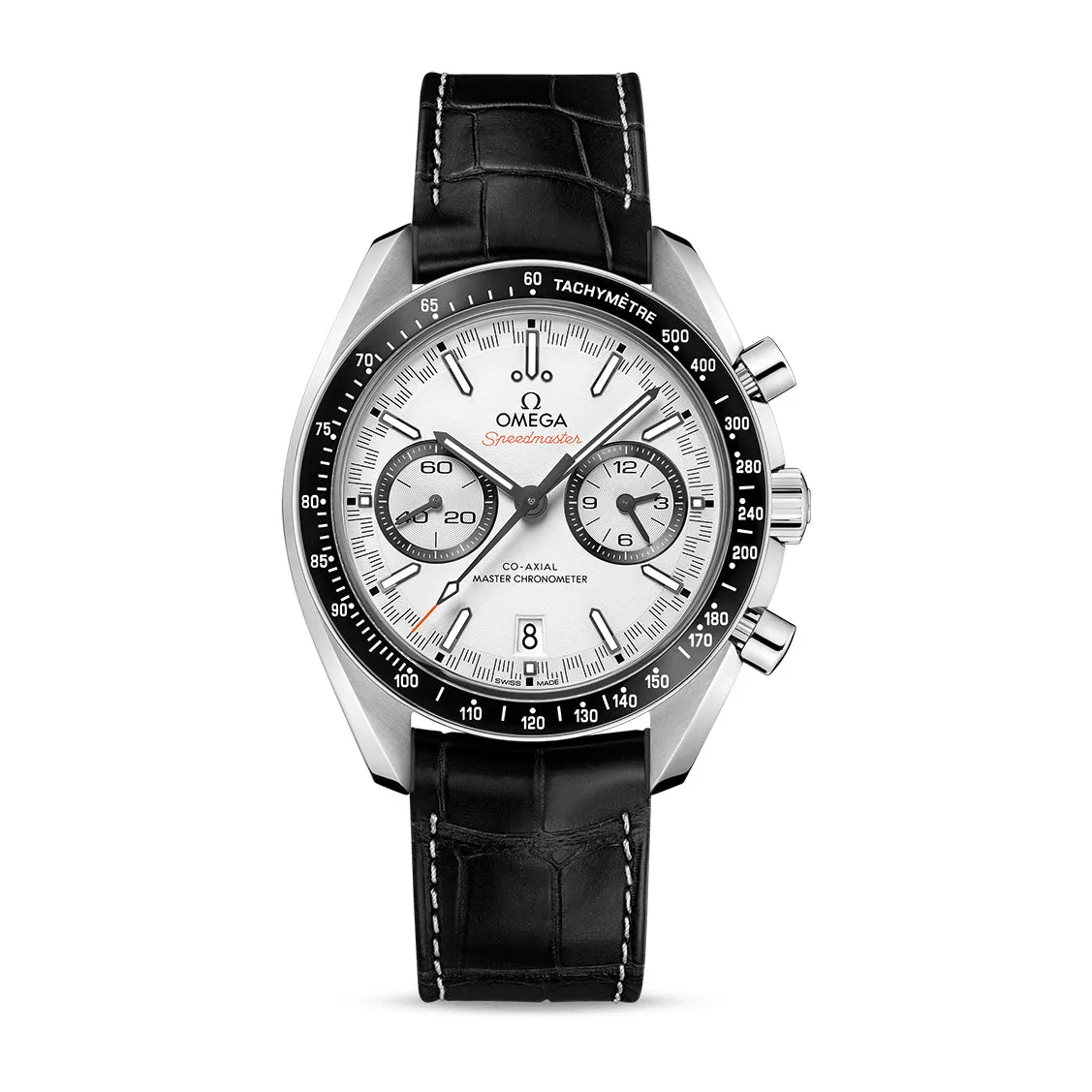 Omega Speedmaster Racing Chronograph Watch, 44.3mm White Dial, 329.33.44.51.04.001