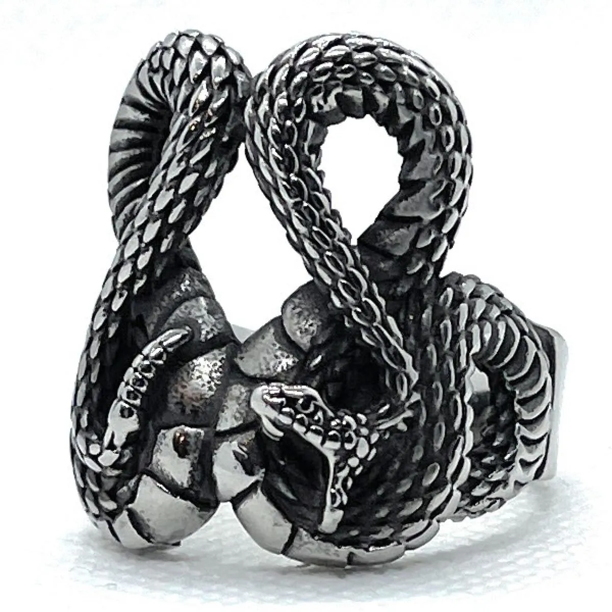 'Once Bitten, Twice Shy' RattleSnake Ring (#722)