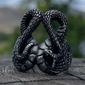 'Once Bitten, Twice Shy' RattleSnake Ring (#722)