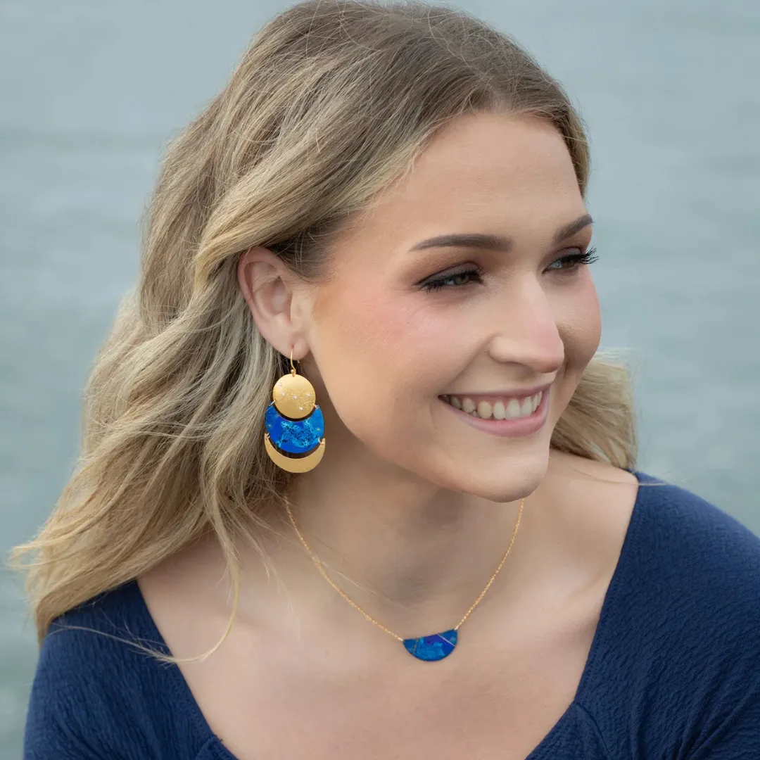 Orion Necklace in Midnight Blue