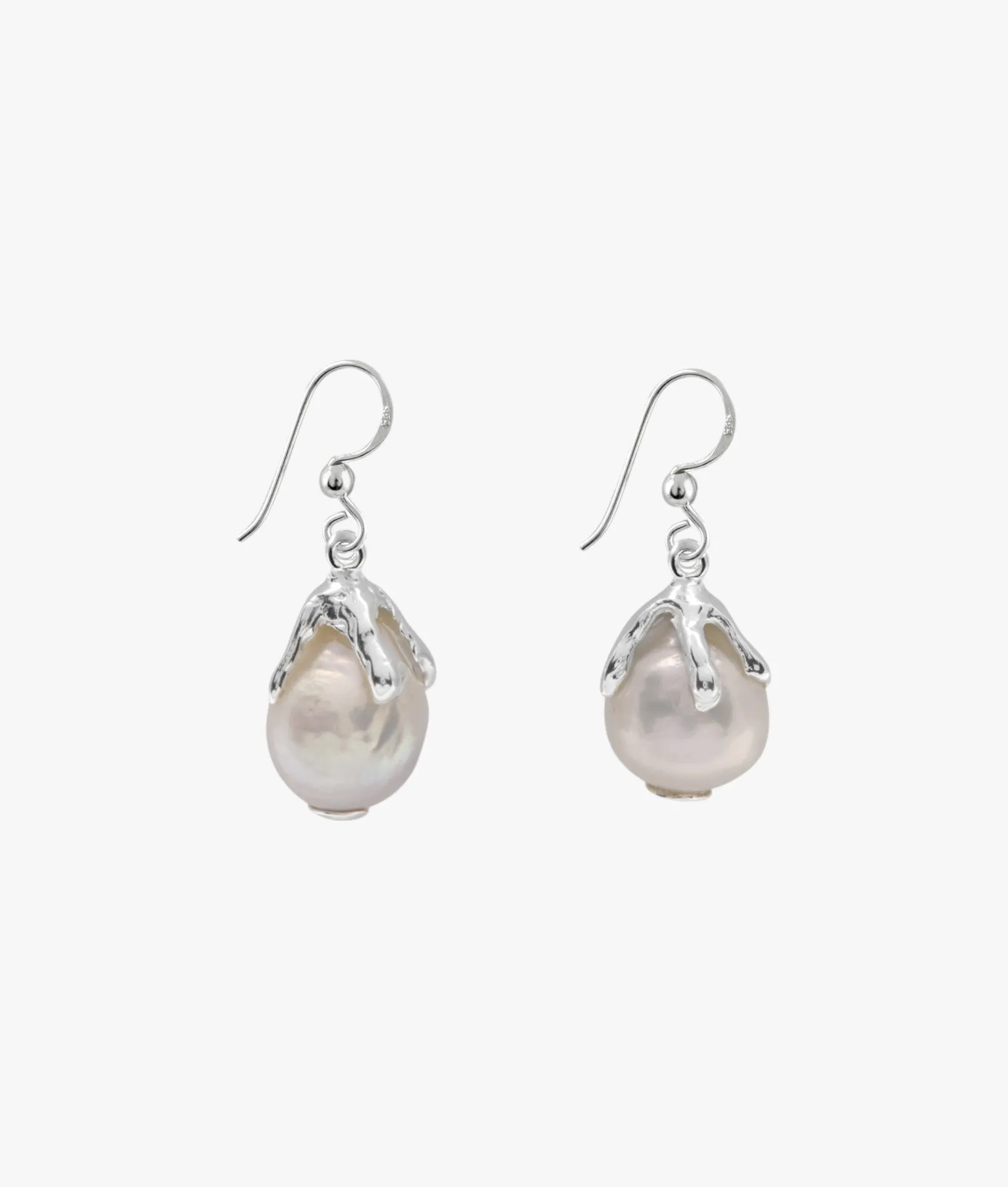 Overflow baroque pearl earrings