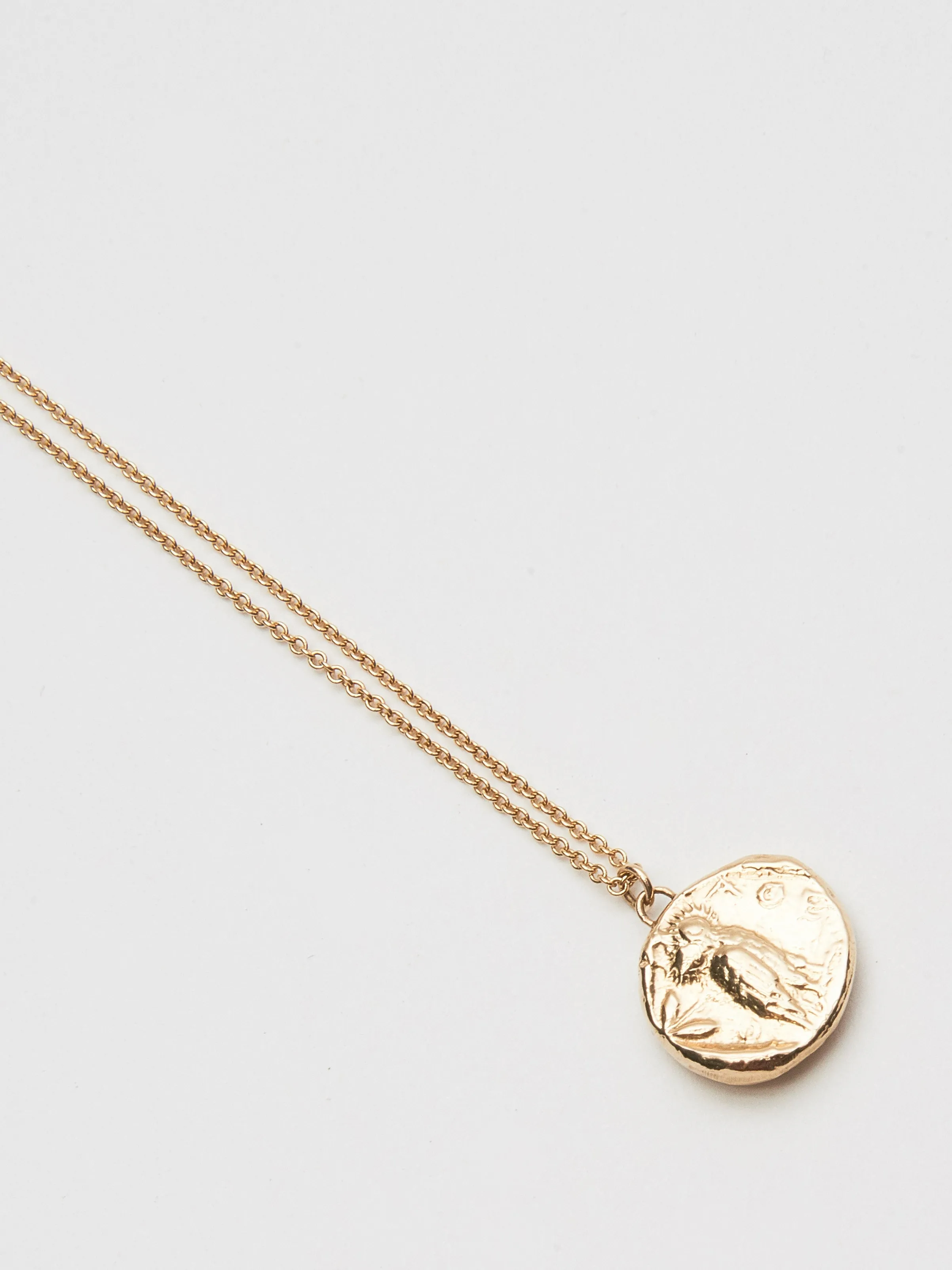 Owl Of Athena Greek Coin Pendant