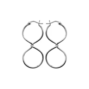 Paige infinity symbol hoop earrings