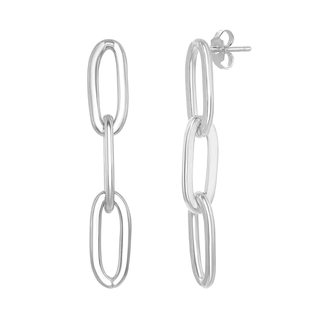 Paperclip Drop Earrings