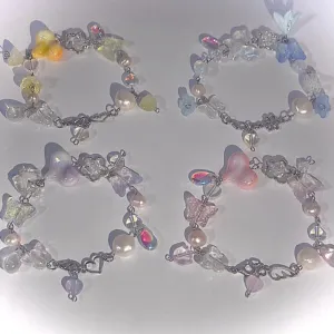 pastel freshwater pearl bracelets