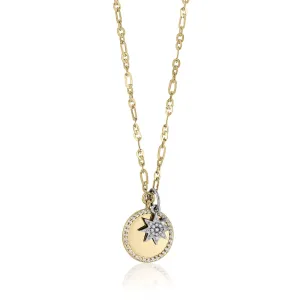 pave outline disc | mini starburst