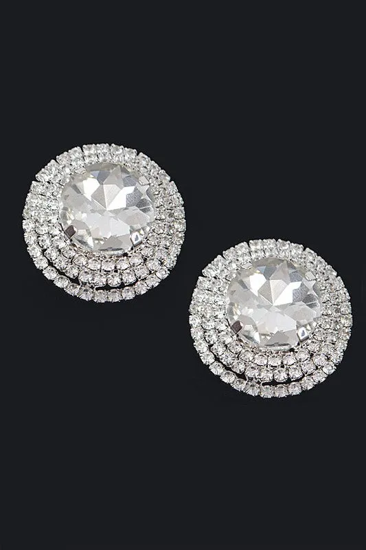 Pearl bead hoop earrings