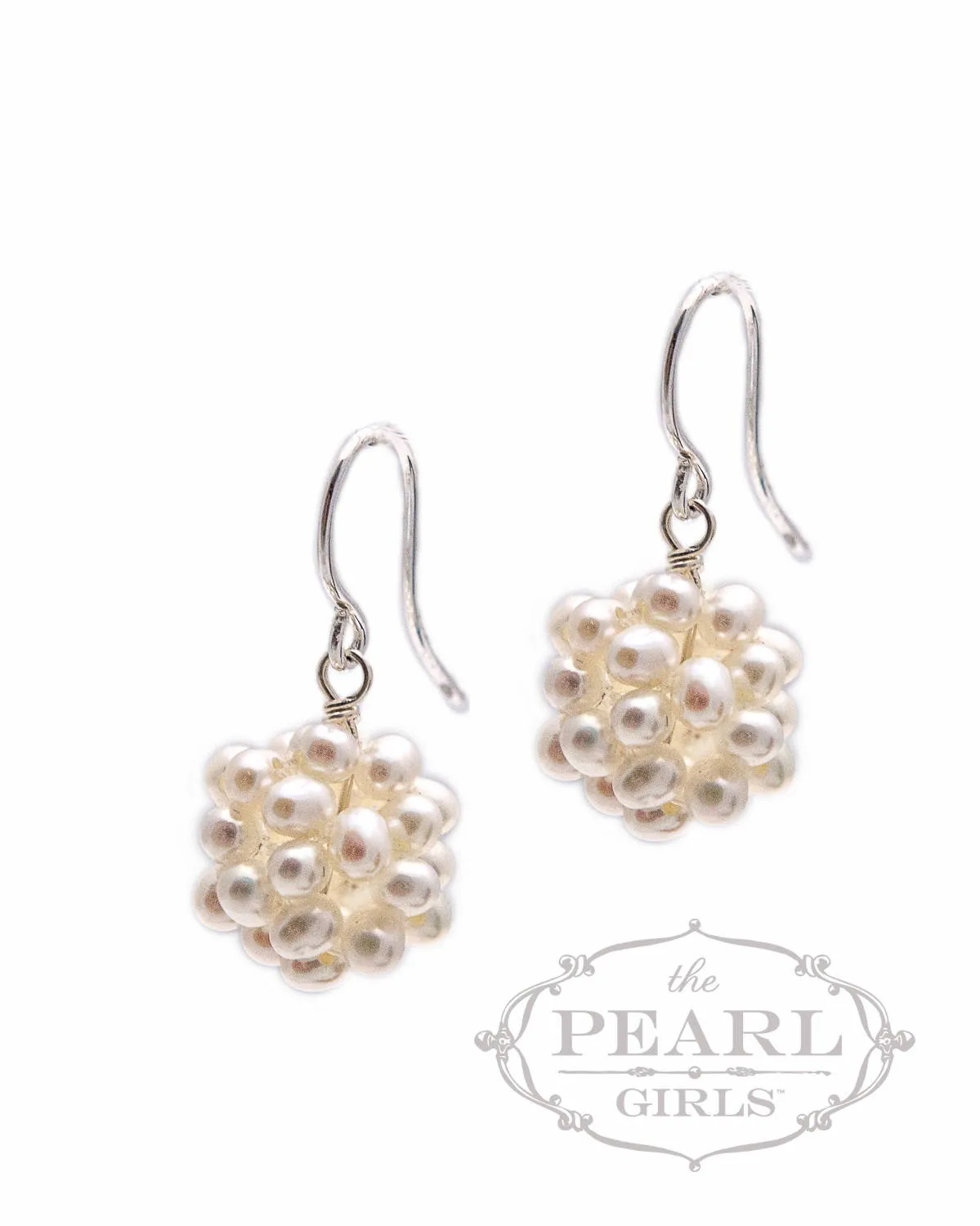 Pearl Cluster Earrings