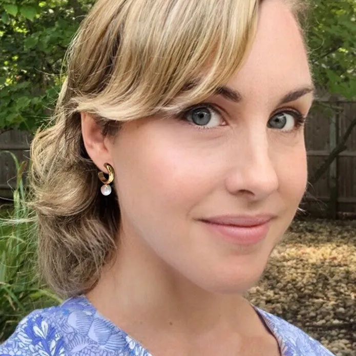 pearl cuff hoops