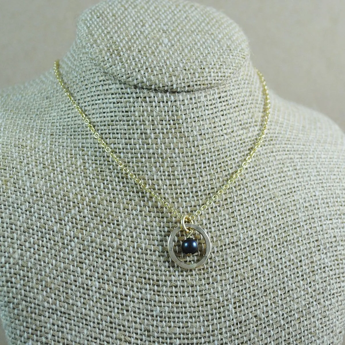 Pearl Halo Pendant - gold-filled