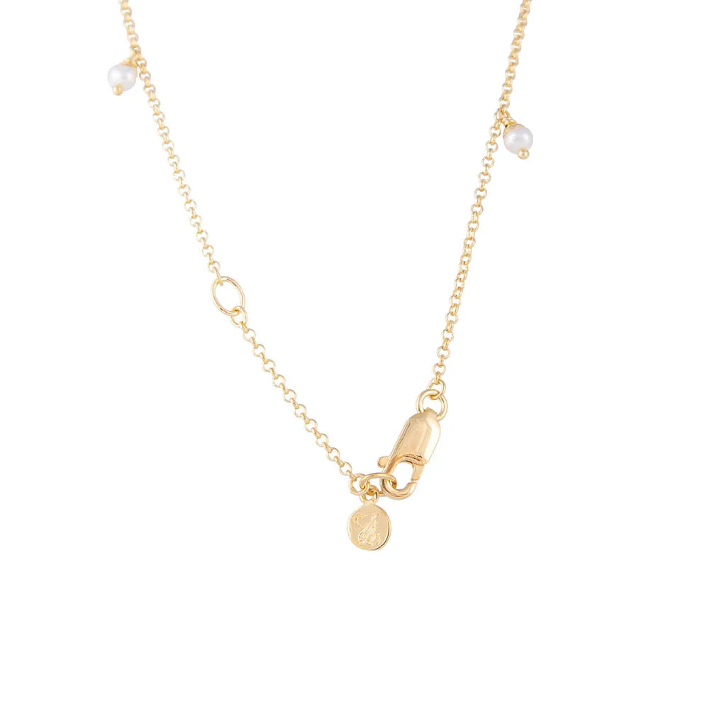 PEARL POM NECKLACE