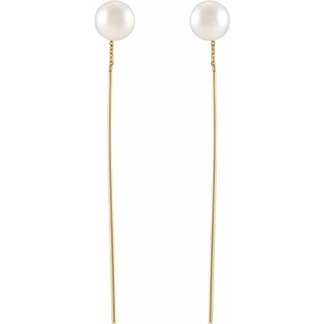 Pearl Threader Earrings
