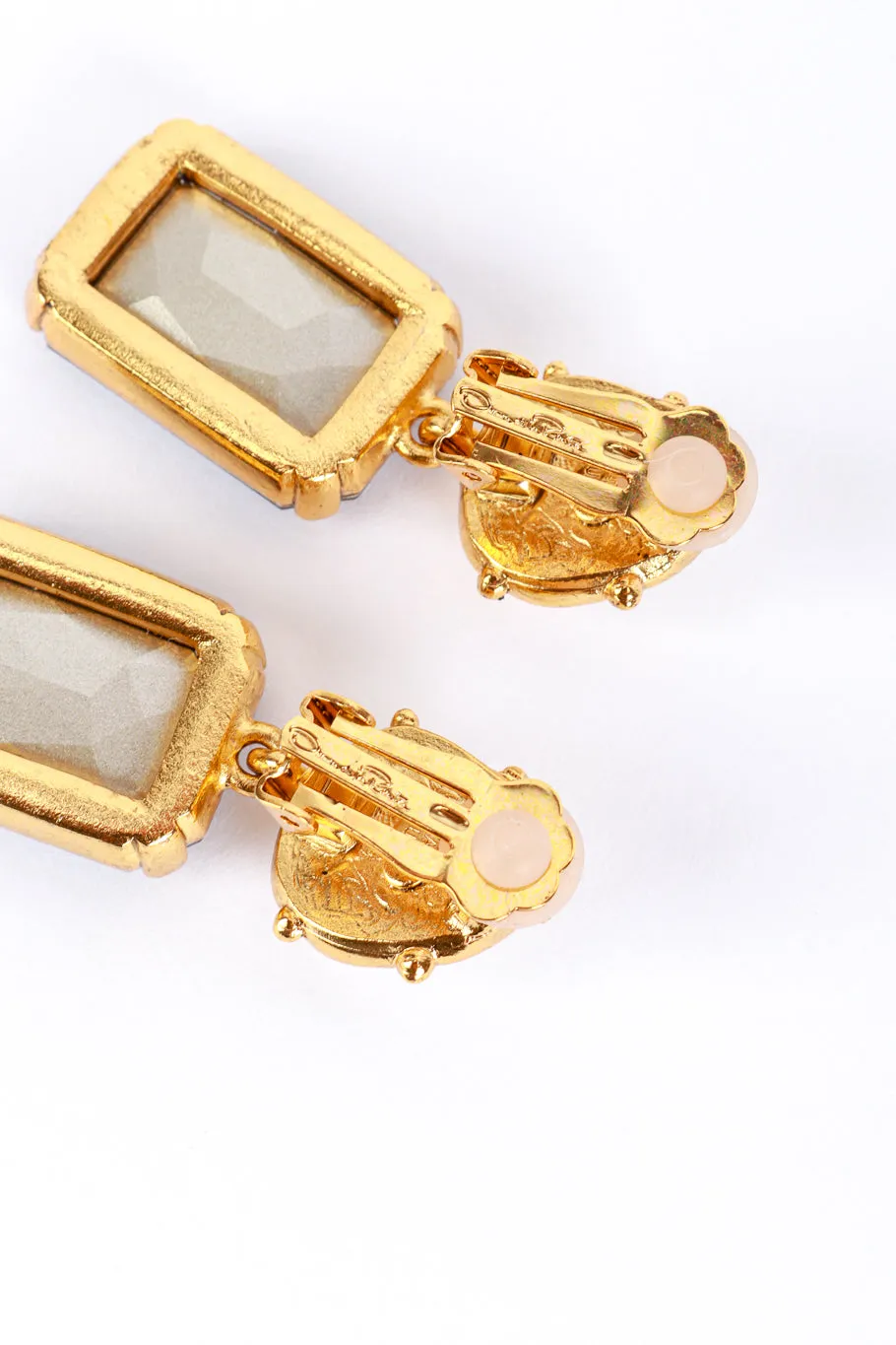 Pearl Top Crystal Drop Earrings
