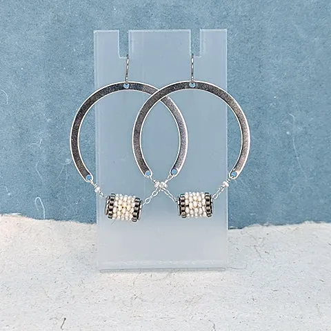 Pearly Girl Hoops