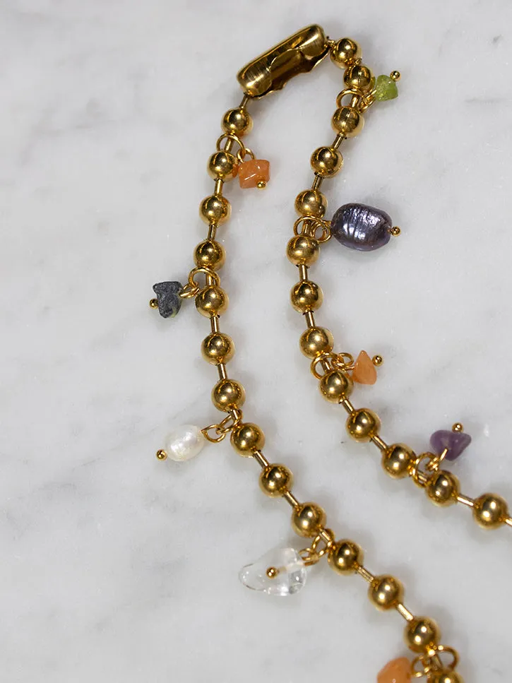 Perfume Studio Beach Junk Necklace, Gold