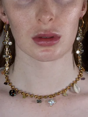 Perfume Studio Beach Junk Necklace, Gold