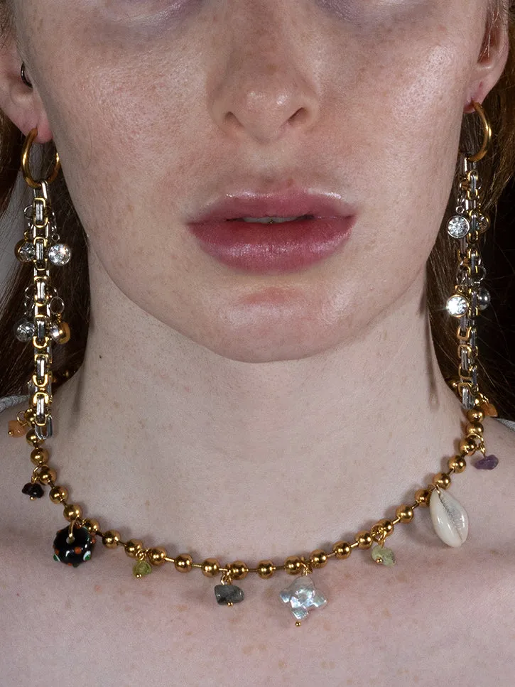 Perfume Studio Beach Junk Necklace, Gold