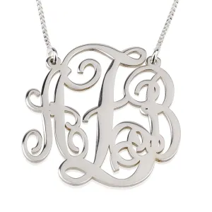 Personalized Split Chain Monogram Necklace - Sterling Silver, Rose Gold, 24K Gold - Customized Initials - Hypoallergenic & Worldwide Shipping