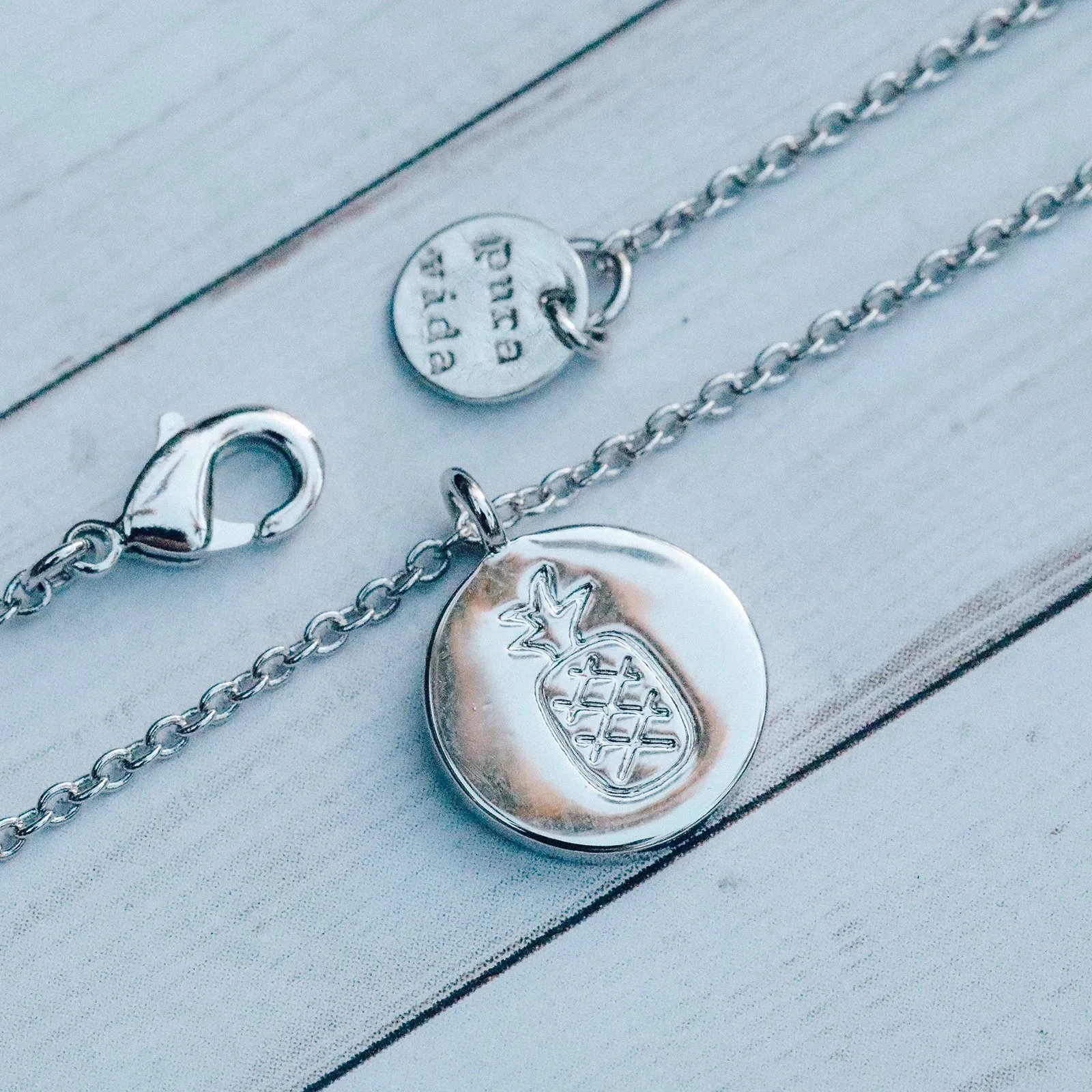 Pineapple Coin Necklace